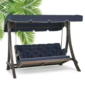 Ahşap bahçe salıncağı