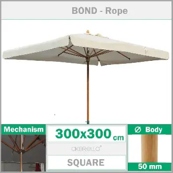 Ahşap Bahçe şemsiyeleri