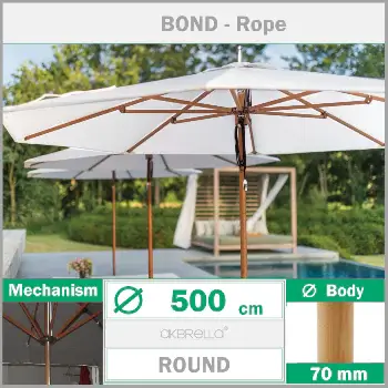 Ahşap Bahçe şemsiyeleri