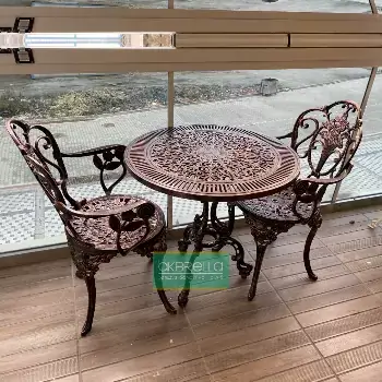 Döküm bahçe mobilyası